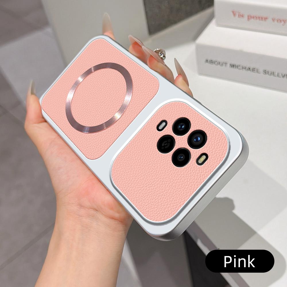 For Huawei nova 13 Pro Lambskin Series Magnetic Skin Feel Phone Case(Pink)