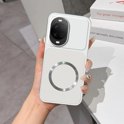For Huawei nova 15 Lambskin Series Magnetic Skin Feel Phone Case(Silver)