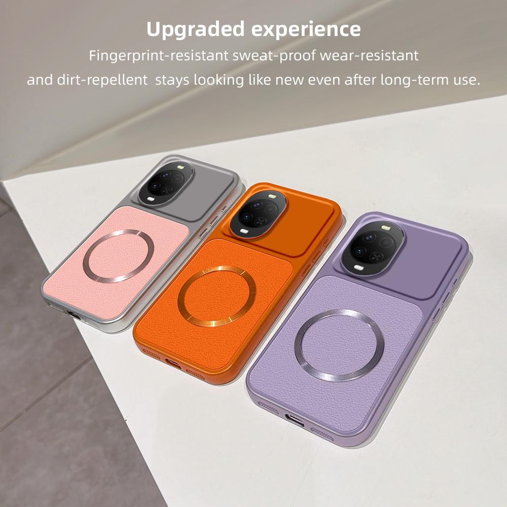 For Huawei nova 15 Lambskin Series Magnetic Skin Feel Phone Case(Silver)