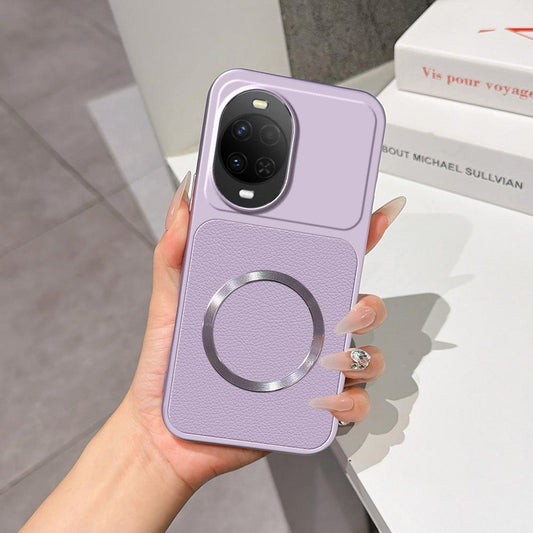 For Huawei nova 15 Lambskin Series Magnetic Skin Feel Phone Case(Purple)