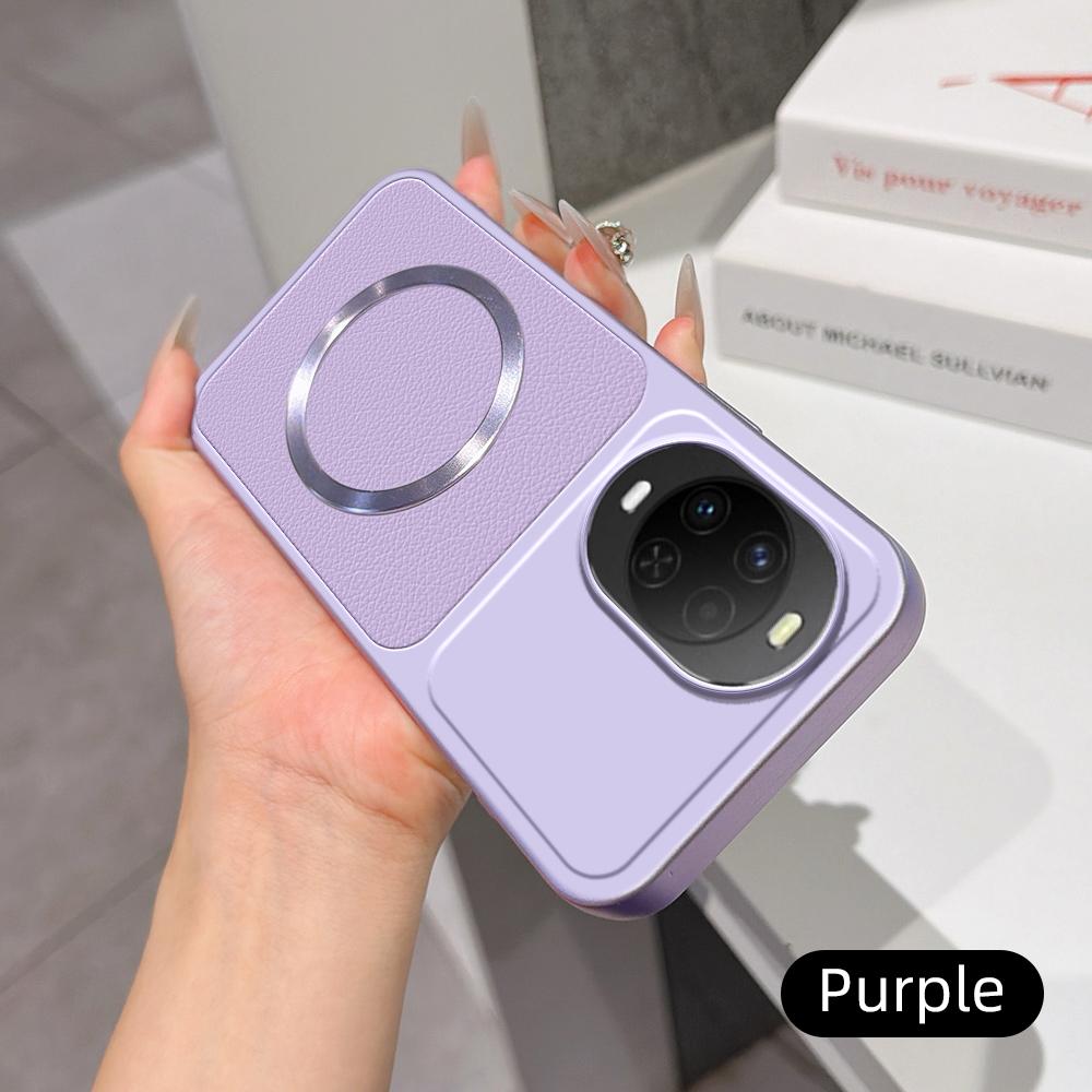 For Huawei nova 15 Lambskin Series Magnetic Skin Feel Phone Case(Purple)