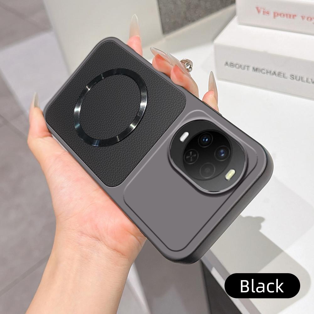 For Huawei nova 15 Lambskin Series Magnetic Skin Feel Phone Case(Black)