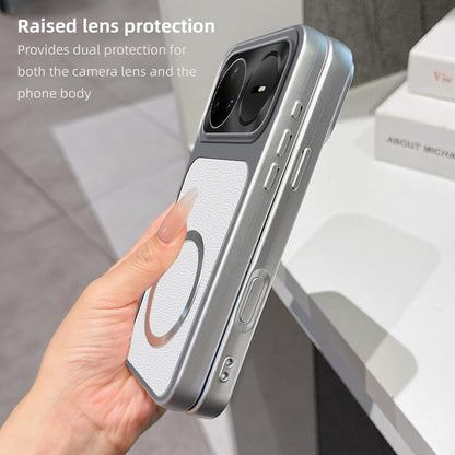 For Huawei nova 15 Pro Lambskin Series Magnetic Skin Feel Phone Case(Silver)