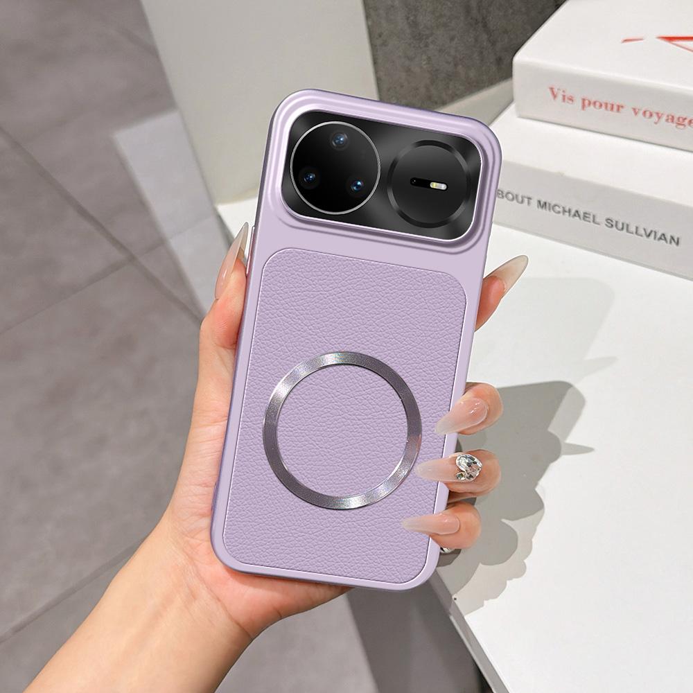 For Huawei nova 15 Pro Lambskin Series Magnetic Skin Feel Phone Case(Purple)