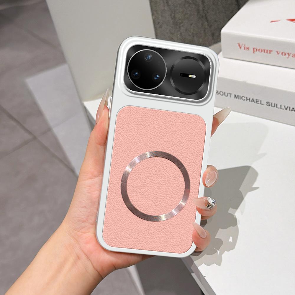 For Huawei nova 15 Pro Lambskin Series Magnetic Skin Feel Phone Case(Pink)