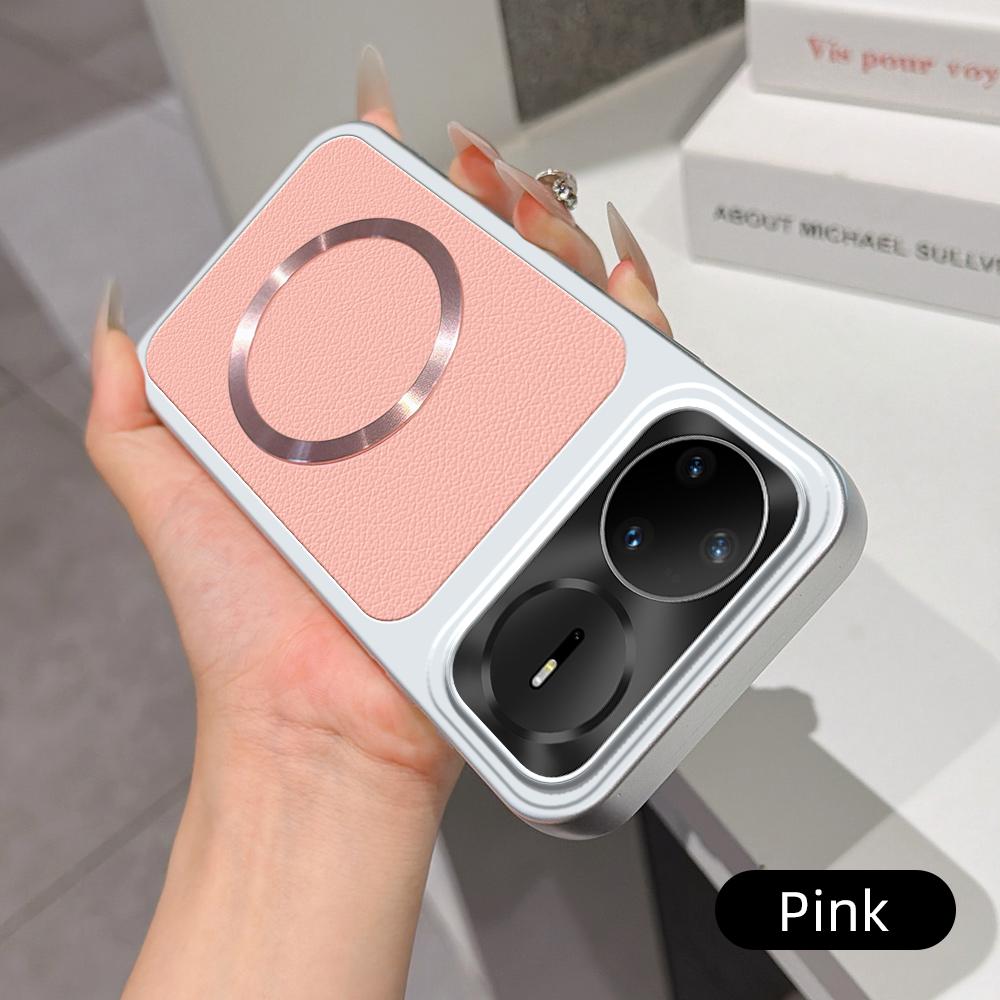 For Huawei nova 15 Pro Lambskin Series Magnetic Skin Feel Phone Case(Pink)
