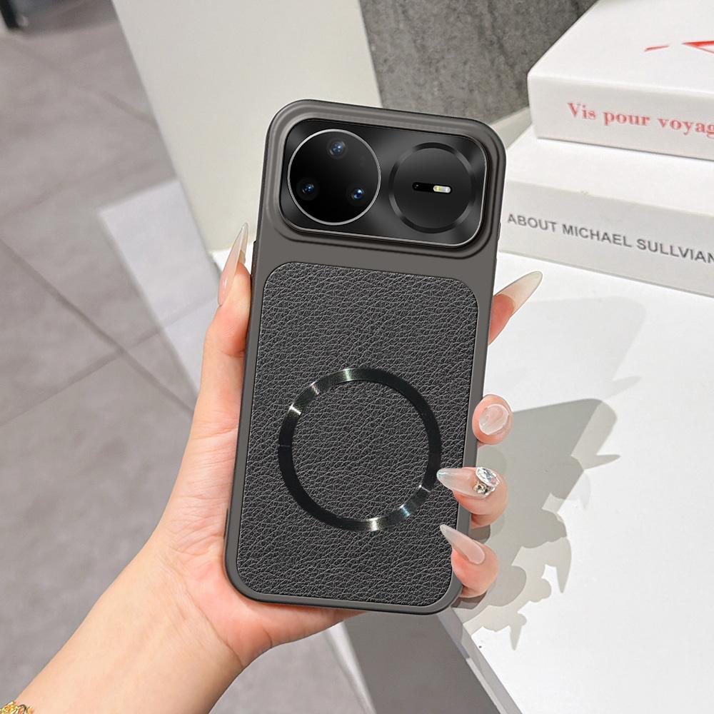 For Huawei nova 15 Pro Lambskin Series Magnetic Skin Feel Phone Case(Black)