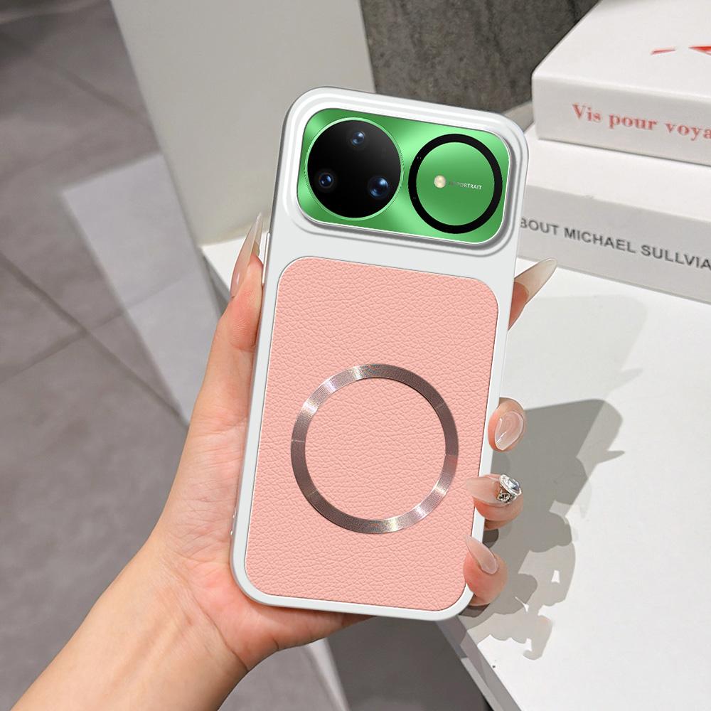 For Huawei nova 15 Ultra Lambskin Series Magnetic Skin Feel Phone Case(Pink)