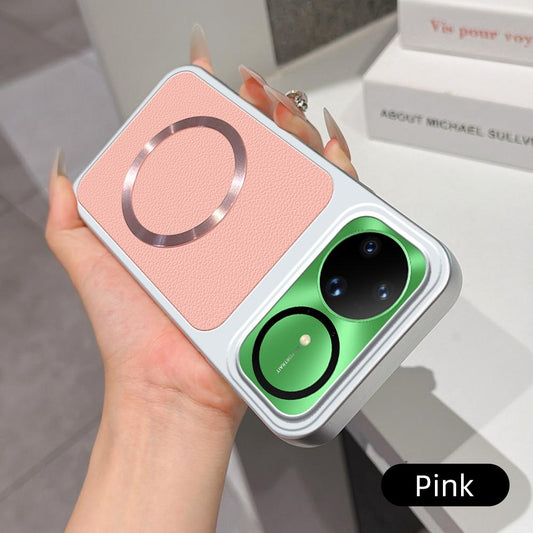 For Huawei nova 15 Ultra Lambskin Series Magnetic Skin Feel Phone Case(Pink)