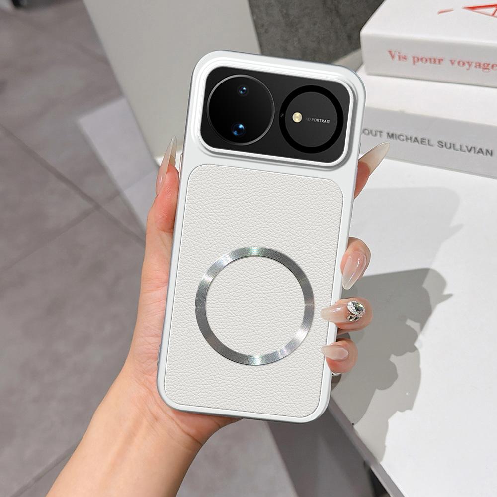 For Huawei nova 16 Lambskin Series Magnetic Skin Feel Phone Case(Silver)
