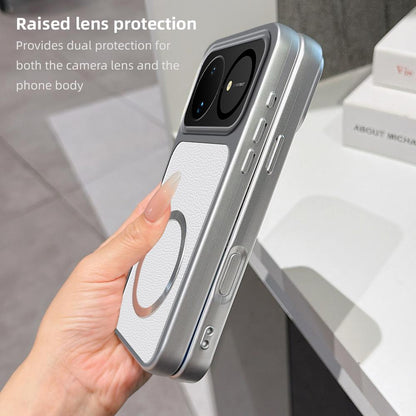 For Huawei nova 16 Lambskin Series Magnetic Skin Feel Phone Case(Silver)