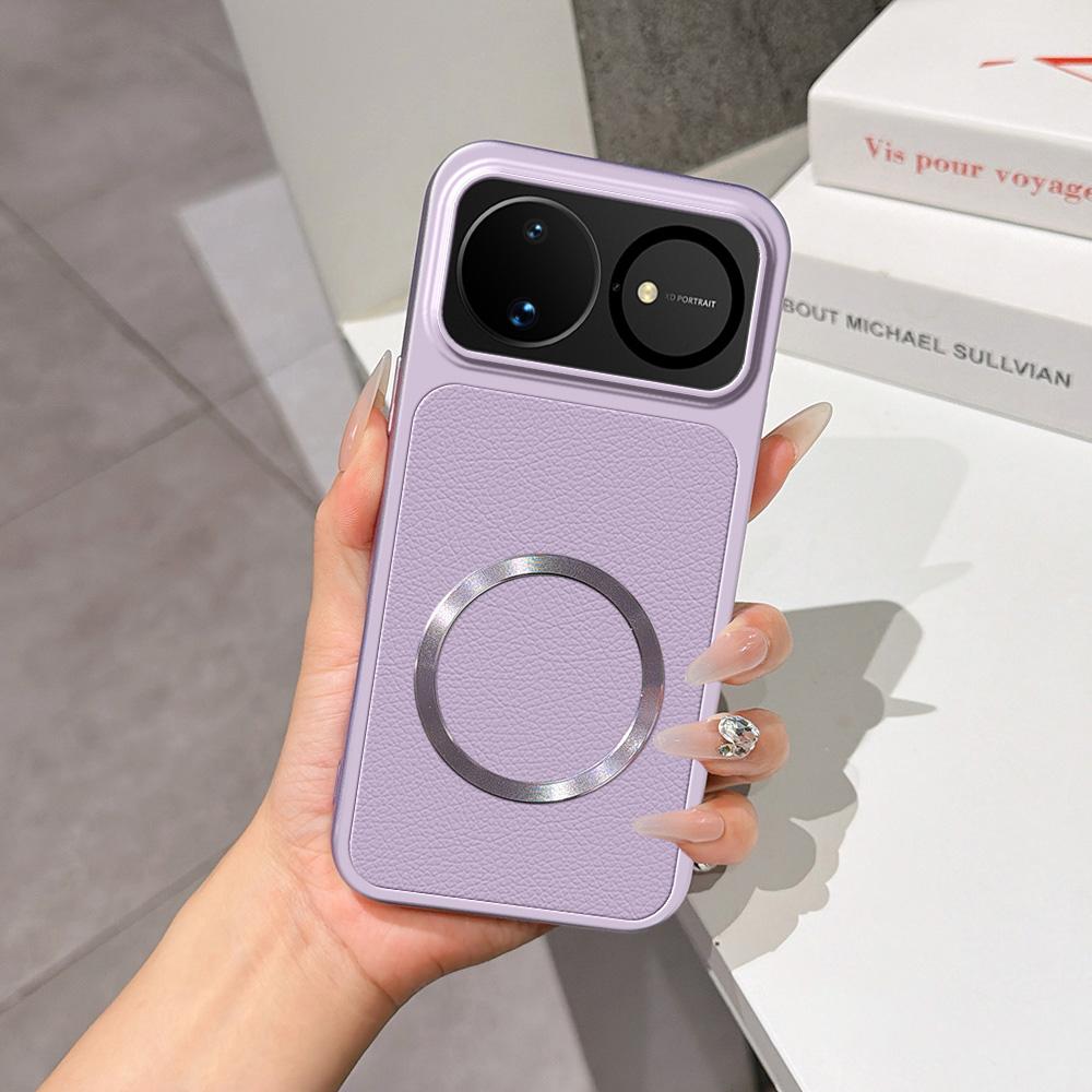 For Huawei nova 16 Lambskin Series Magnetic Skin Feel Phone Case(Purple)