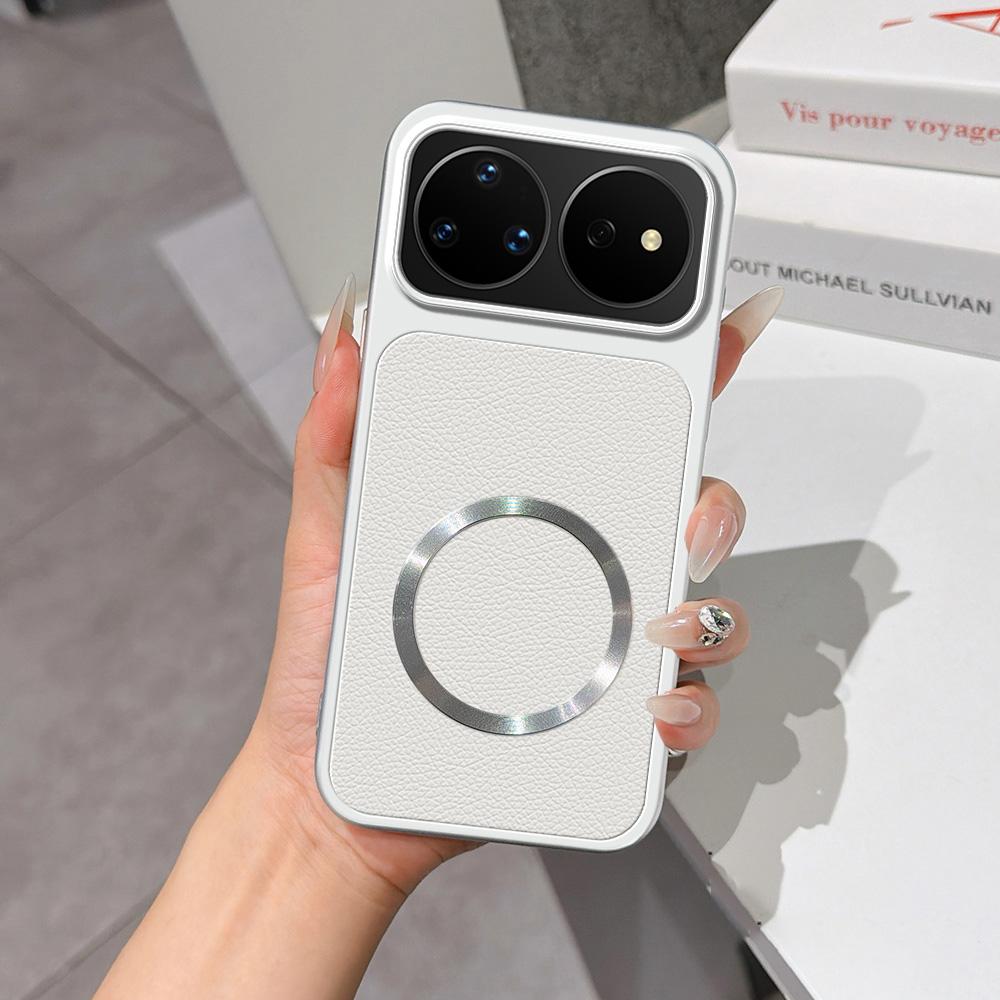 For Huawei nova 16 Pro Lambskin Series Magnetic Skin Feel Phone Case(Silver)