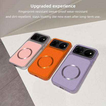 For Huawei nova 16 Pro Lambskin Series Magnetic Skin Feel Phone Case(Silver)
