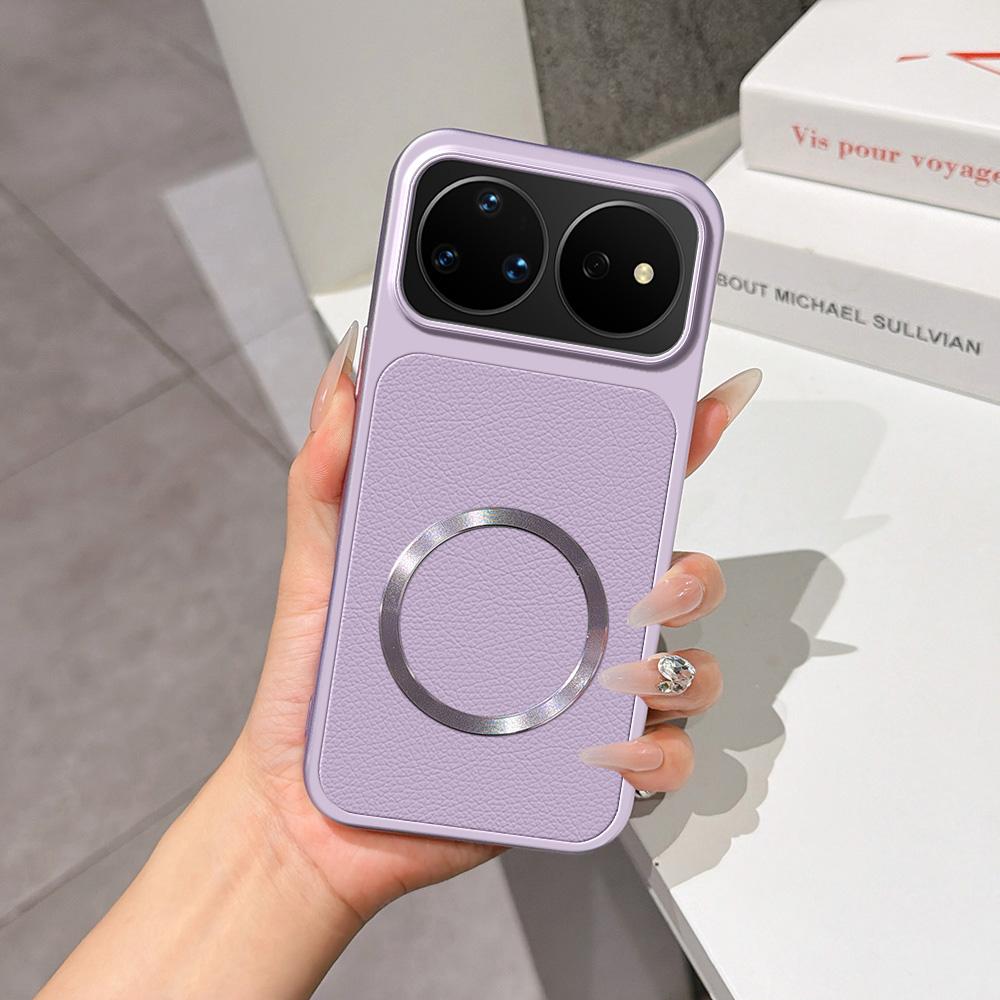 For Huawei nova 16 Pro Lambskin Series Magnetic Skin Feel Phone Case(Purple)