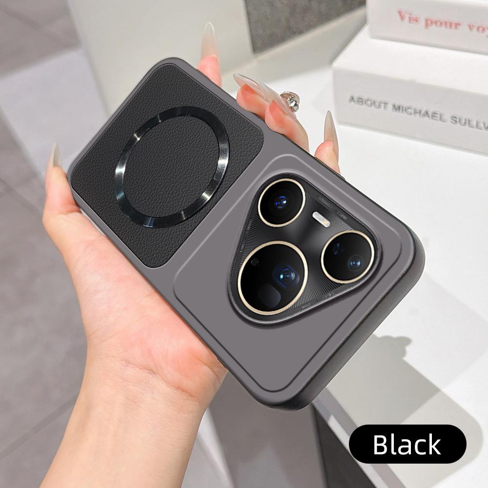 For Huawei Pura 80 Ultra 5G Lambskin Series Magnetic Skin Feel Phone Case(Black)