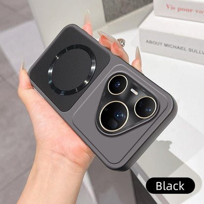 For Huawei Pura 80 Ultra 5G Lambskin Series Magnetic Skin Feel Phone Case(Black)
