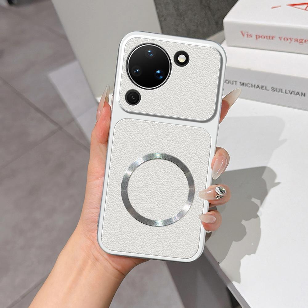 For Huawei Pura 90 5G Lambskin Series Magnetic Skin Feel Phone Case(Silver)