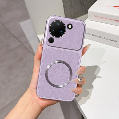 For Huawei Pura 90 5G Lambskin Series Magnetic Skin Feel Phone Case(Purple)
