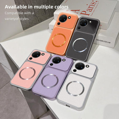 For Huawei Pura 90 5G Lambskin Series Magnetic Skin Feel Phone Case(Purple)