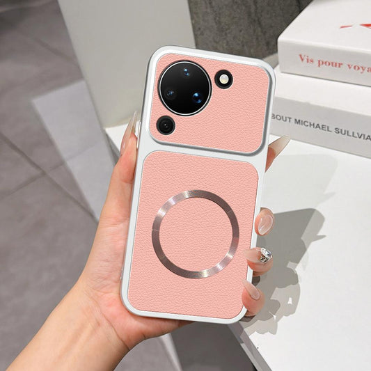 For Huawei Pura 90 5G Lambskin Series Magnetic Skin Feel Phone Case(Pink)
