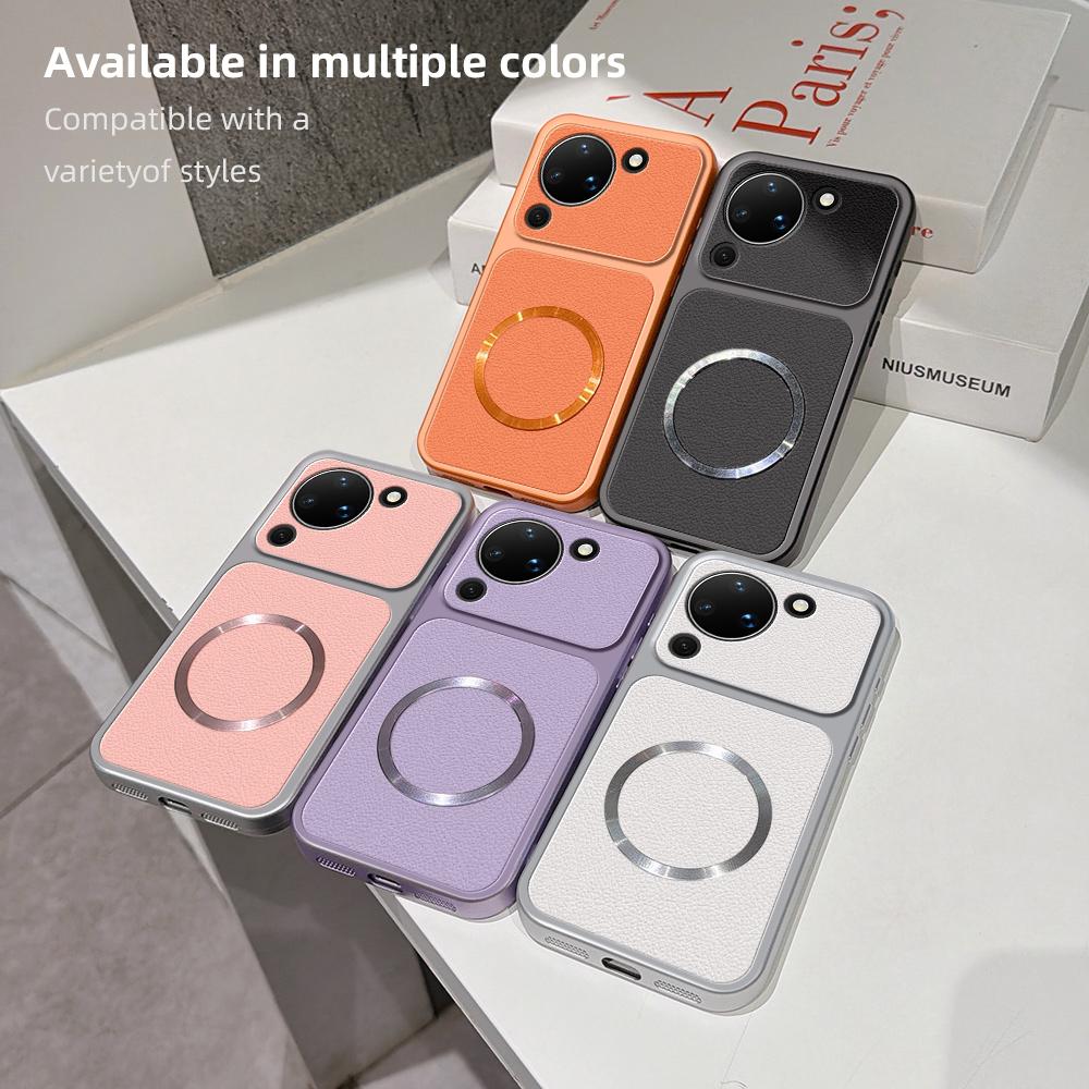 For Huawei Pura 90 5G Lambskin Series Magnetic Skin Feel Phone Case(Black)