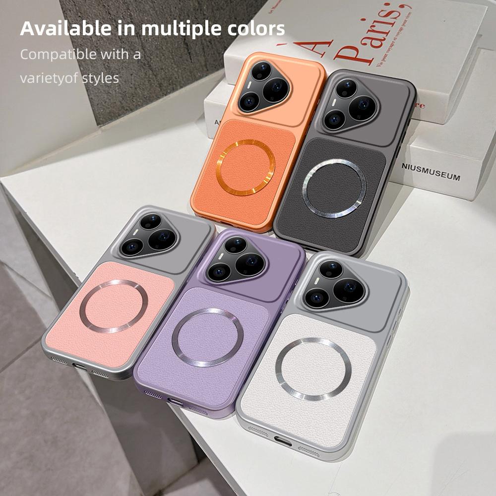 For Huawei Pura 90 Pro 5G Lambskin Series Magnetic Skin Feel Phone Case(Purple)