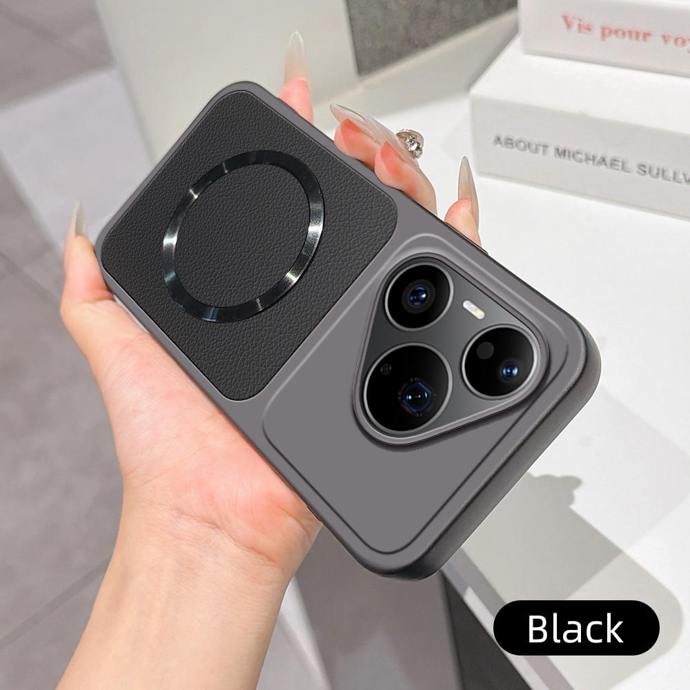 For Huawei Pura 90 Pro 5G Lambskin Series Magnetic Skin Feel Phone Case(Black)