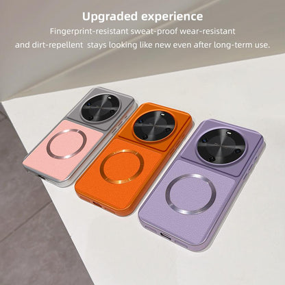 For Huawei Maimang 30 Lambskin Series Magnetic Skin Feel Phone Case(Orange)