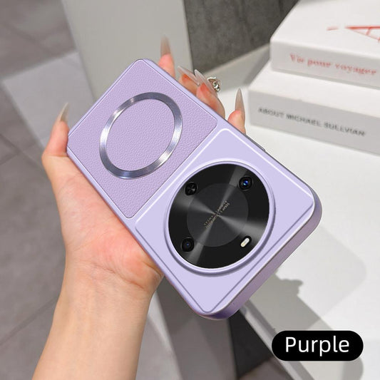 For Huawei Maimang 30 Lambskin Series Magnetic Skin Feel Phone Case(Purple)