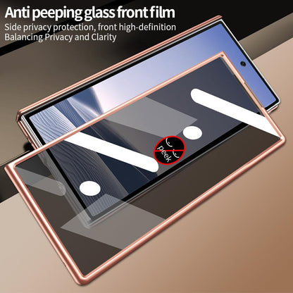 For Galaxy Z Fold8 Ultra 5G VIETAO Amber Series Integrated Privacy Screen Protector Magnetic Phone Case with Stylus(Pink Gold)