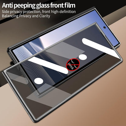 For Galaxy Z Fold8 Ultra 5G VIETAO Amber Series Integrated Privacy Screen Protector Magnetic Phone Case with Stylus(Grey Gold)