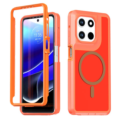 For Motorola Moto G Stylus 5G 2026 Silicone Magnetic Anti-drop Protective Phone Case(Orange)