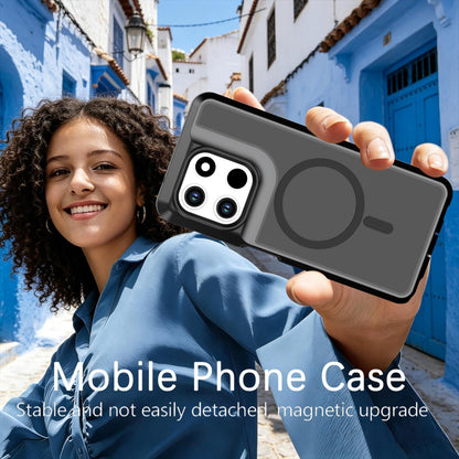 For Motorola Moto G Stylus 5G 2026 Silicone Magnetic Anti-drop Protective Phone Case(Black + Black)