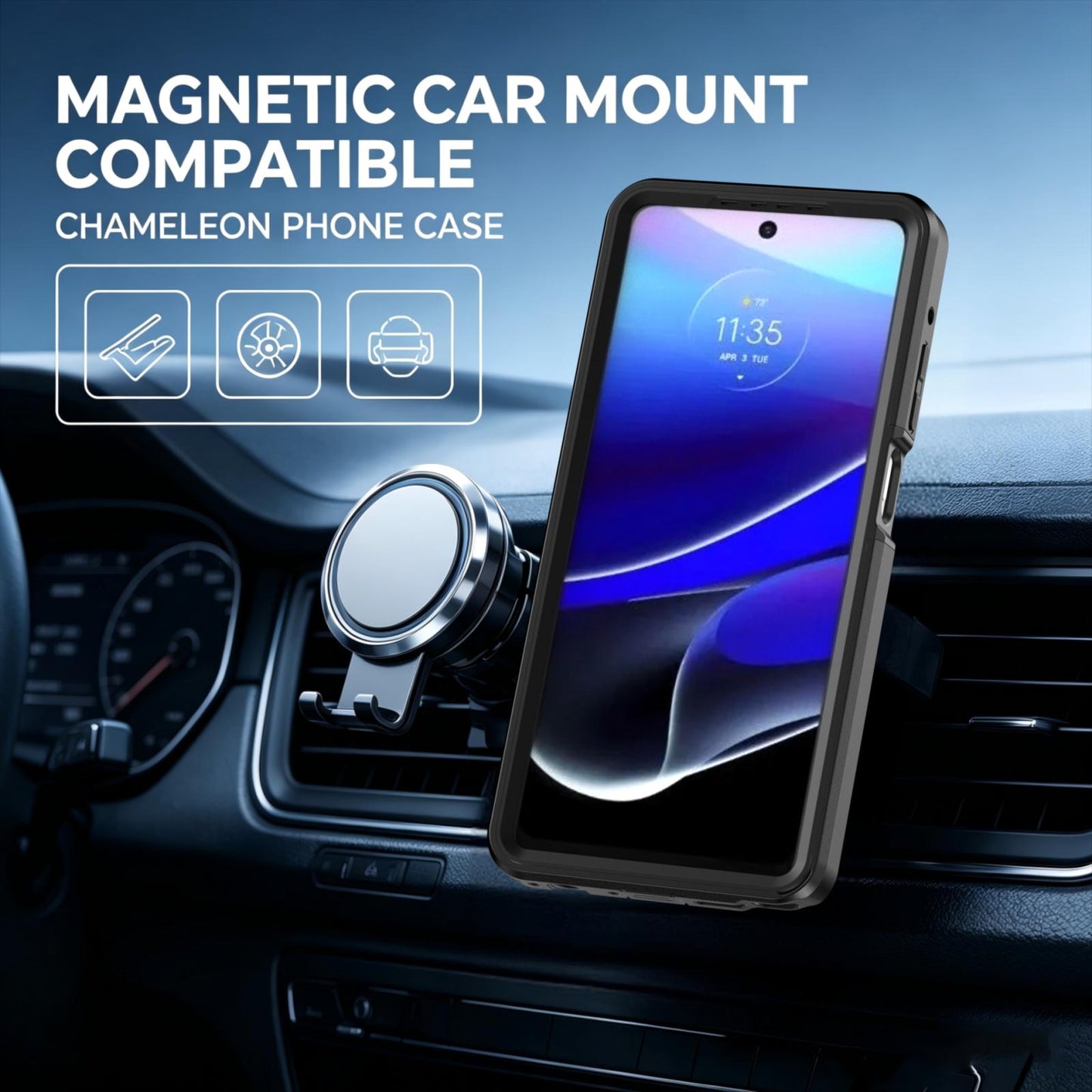 For Motorola Moto G Stylus 5G 2026 Silicone Magnetic Anti-drop Protective Phone Case(Black + Black)