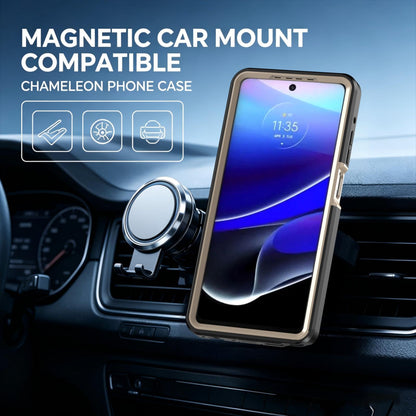 For Motorola Moto G Stylus 5G 2026 Silicone Magnetic Anti-drop Protective Phone Case(Black + Gold)