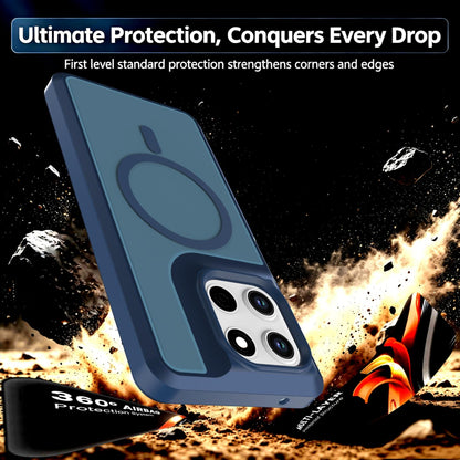 For Motorola Moto G Stylus 5G 2026 Silicone Magnetic Anti-drop Protective Phone Case(Blue)