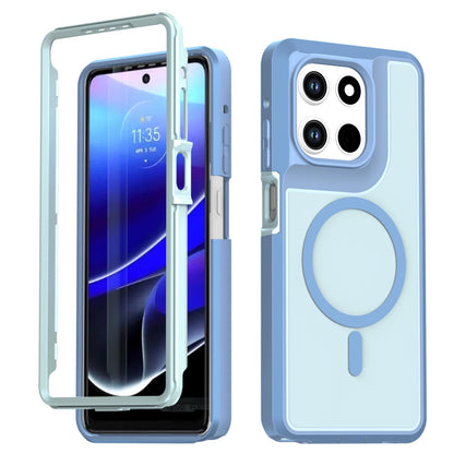 For Motorola Moto G Stylus 5G 2026 Silicone Magnetic Anti-drop Protective Phone Case(Light Blue)