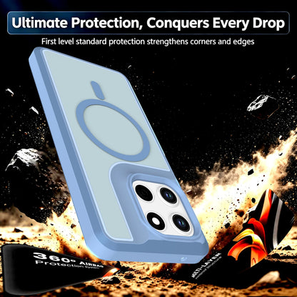 For Motorola Moto G Stylus 5G 2026 Silicone Magnetic Anti-drop Protective Phone Case(Light Blue)