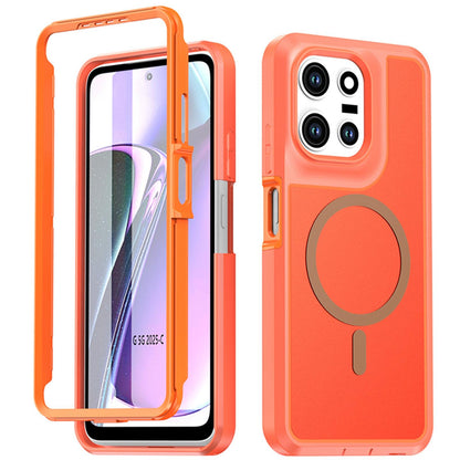 For Motorola Moto G 5G 2026 / 2025 Silicone Magnetic Anti-drop Protective Phone Case(Orange)