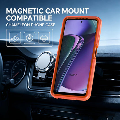 For Motorola Moto G 5G 2026 / 2025 Silicone Magnetic Anti-drop Protective Phone Case(Orange)
