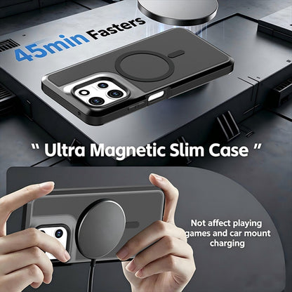 For Motorola Moto G 5G 2026 / 2025 Silicone Magnetic Anti-drop Protective Phone Case(Black + Black)