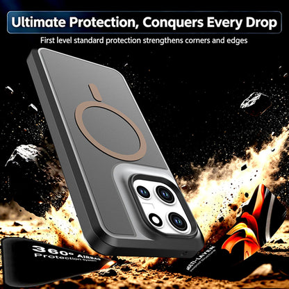 For Motorola Moto G 5G 2026 / 2025 Silicone Magnetic Anti-drop Protective Phone Case(Black + Gold)