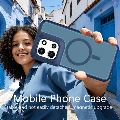 For Motorola Moto G 5G 2026 / 2025 Silicone Magnetic Anti-drop Protective Phone Case(Blue)
