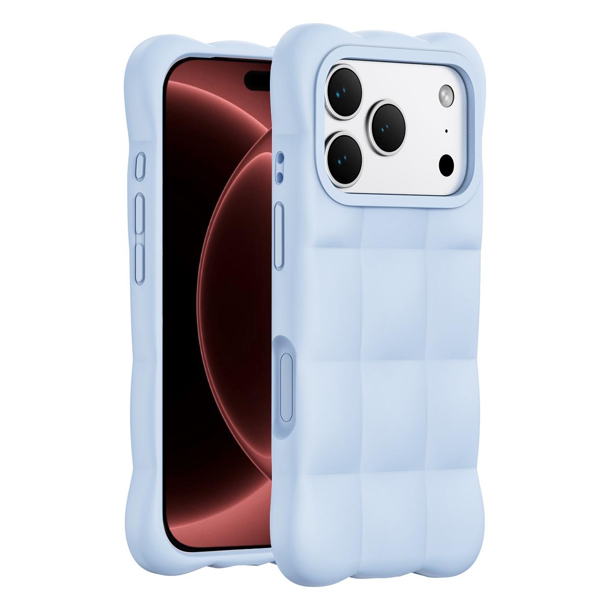 For iPhone 18 Pro Max Cloud Liquid Silicone Phone Case(Blue)