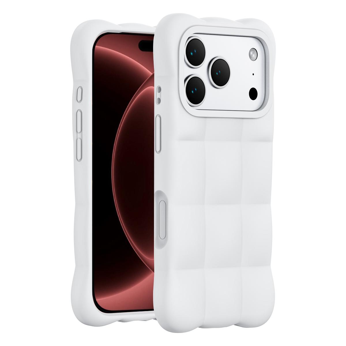For iPhone 18 Pro Max Cloud Liquid Silicone Phone Case(White)