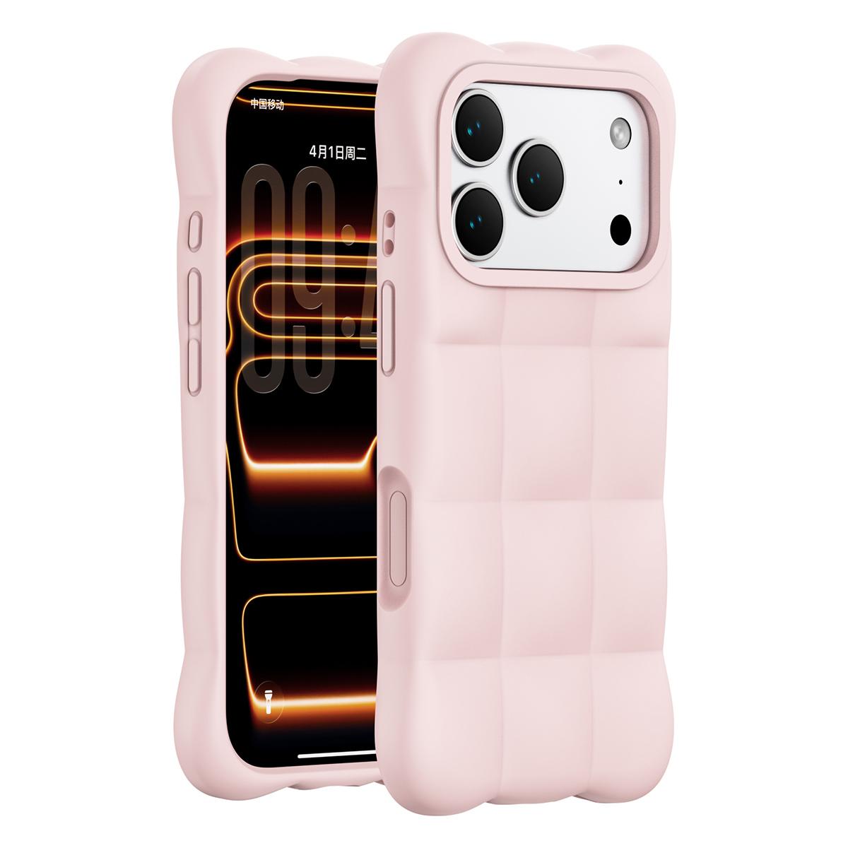 For iPhone 17 Pro Cloud Liquid Silicone Phone Case(Pink)