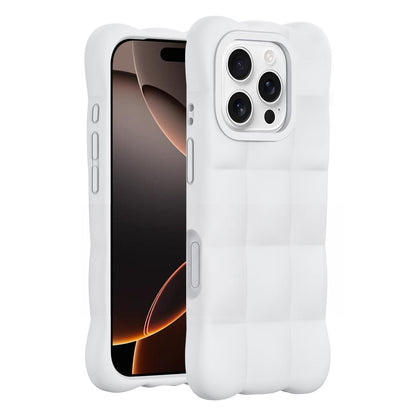 For iPhone 16 Pro Cloud Liquid Silicone Phone Case(White)