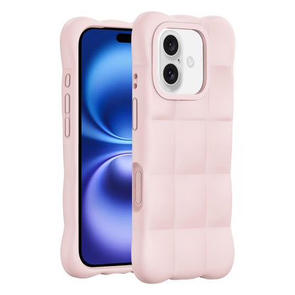 For iPhone 16 Cloud Liquid Silicone Phone Case(Pink)