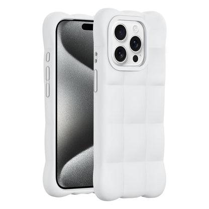 For iPhone 15 Pro Max Cloud Liquid Silicone Phone Case(White)